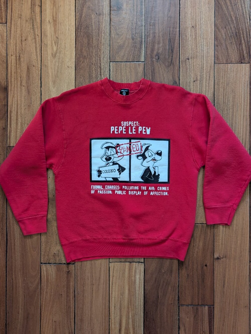 Pepe Le Pew Vintage Mugshot Crewneck (L)